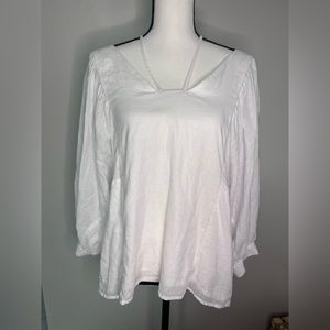 Akemi & Kin Anthropologie 3/4 Sleeve Shirt Size Large